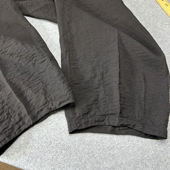 Cut Loose Black Textured Wide Barrel Leg Cropped Pants Womens Medium NWT - Picture 10 of 12